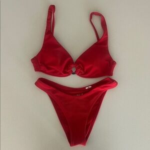 Abercrombie and Fitch Red Women's Bikini Set